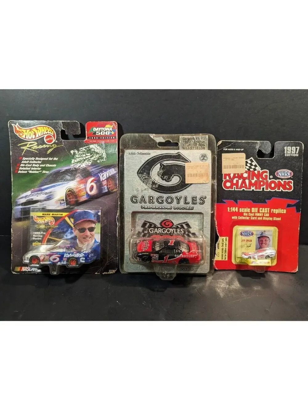 Diecast Racing Cars Lot Mark Martin, Epler, Gargoyles Hot Wheels NHRA Daytona
